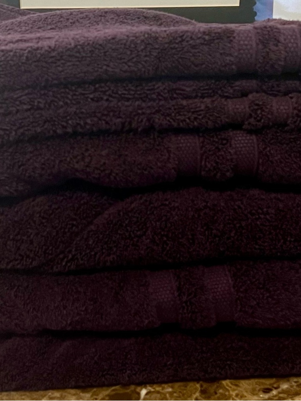 Wamsutta Plush Micro Cotton Bath & Hand Towels - Plum (2 ea.) - Picture 9 of 11